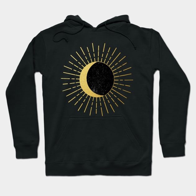 Total Solar Eclipse, Path of Totality, Countdown to Totality, Celestial, Astronomy Sun (2 Sided) Hoodie by CrosbyD